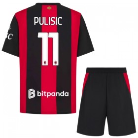 AC Milan Pulisic 11 Fotbollströjor Barn Hemma tröja 2026-27 Kortärmad
