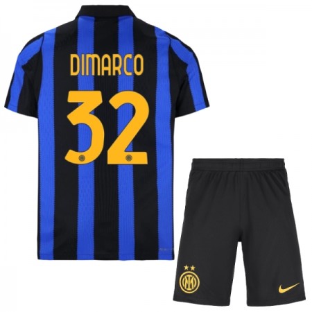 Inter Milan Dimarco 32 Fotbollströjor Barn Hemma tröja 2026-27 Kortärmad