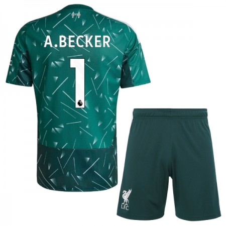 Liverpool A. Becker 1 Fotbollströjor Målvakt Barn Hemma tröja 2026-27 Grön Kortärmad