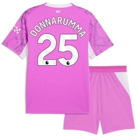 Manchester City Donnarumma 25 Fotbollströjor Målvakt Barn Borta tröja 2026-27 Rosa Kortärmad