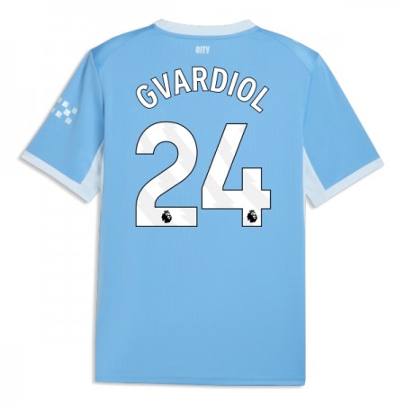 Manchester City Gvardiol 24 Fotbollströjor Hemma tröja 2026-27 Kortärmad