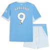 Manchester City Haaland 9 Fotbollströjor Barn Hemma tröja 2026-27 Kortärmad