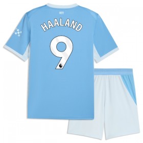 Manchester City Haaland 9 Fotbollströjor Barn Hemma tröja 2026-27 Kortärmad