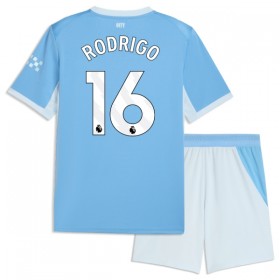 Manchester City Rodrigo 16 Fotbollströjor Barn Hemma tröja 2026-27 Kortärmad