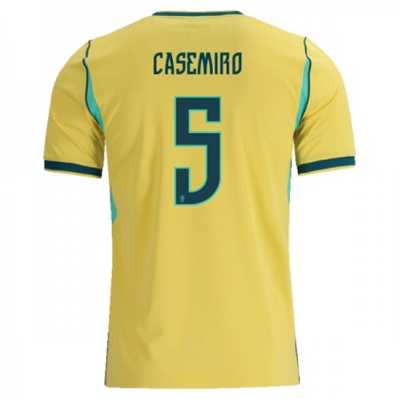 Brasilien Casemiro 5 Fotbollströjor Hemma tröja World Cup 2026 Kortärmad