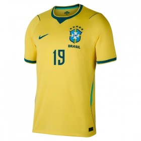 Brasilien Endrick 19 Fotbollströjor Hemma tröja World Cup 2026 Kortärmad