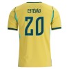 Brasilien Estevao 20 Fotbollströjor Hemma tröja World Cup 2026 Kortärmad
