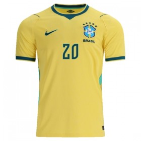 Brasilien Estevao 20 Fotbollströjor Hemma tröja World Cup 2026 Kortärmad