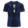 Brasilien Marquinhos 4 Fotbollströjor Borta tröja World Cup 2026 Kortärmad
