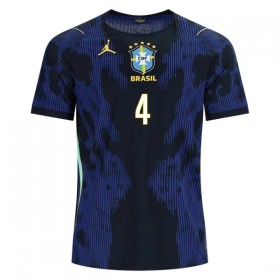 Brasilien Marquinhos 4 Fotbollströjor Borta tröja World Cup 2026 Kortärmad