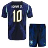 Brasilien Neymar JR 10 Fotbollströjor Barn Borta tröja World Cup 2026 Kortärmad