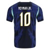 Brasilien Neymar JR 10 Fotbollströjor Barn Borta tröja World Cup 2026 Kortärmad