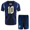 Brasilien Pele 10 Fotbollströjor Barn Borta tröja World Cup 2026 Kortärmad