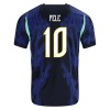 Brasilien Pele 10 Fotbollströjor Barn Borta tröja World Cup 2026 Kortärmad