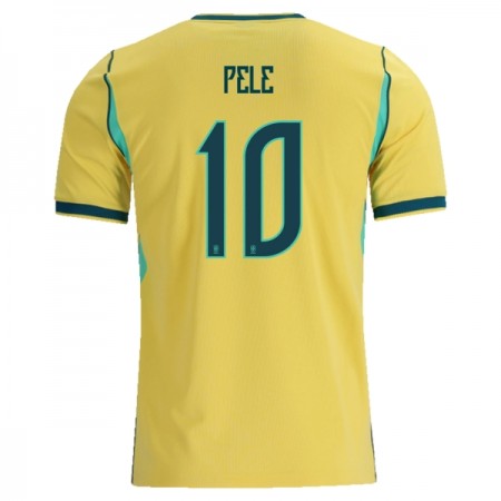 Brasilien Pele 10 Fotbollströjor Hemma tröja World Cup 2026 Kortärmad