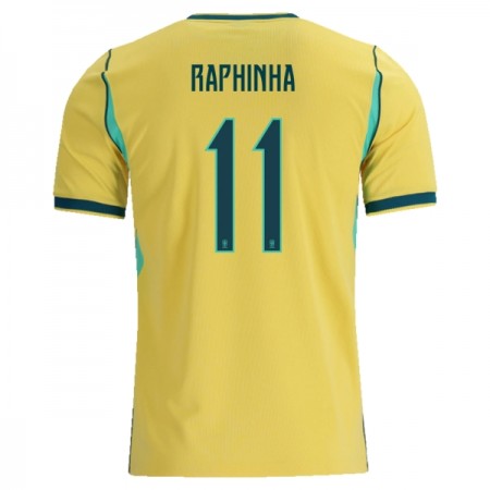 Brasilien Raphinha 11 Fotbollströjor Hemma tröja World Cup 2026 Kortärmad