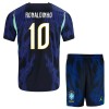 Brasilien Ronaldinho 10 Fotbollströjor Barn Borta tröja World Cup 2026 Kortärmad