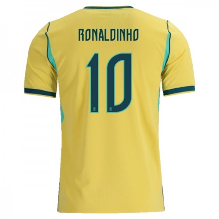 Brasilien Ronaldinho 10 Fotbollströjor Hemma tröja World Cup 2026 Kortärmad