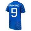 Kroatien Kramaric 9 Fotbollströjor Borta tröja World Cup 2026 Kortärmad