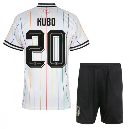 Japan Kubo 20 Fotbollströjor Barn Borta tröja World Cup 2026 Kortärmad