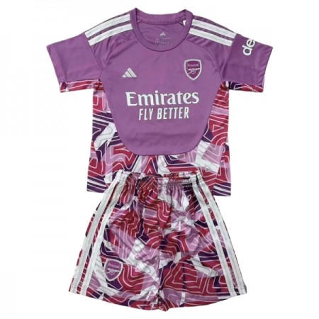 Arsenal Fotbollströjor Målvakt Barn 2026-27 Lila Kortärmad