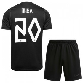 Norge Nusa 20 Fotbollströjor Barn Borta tröja World Cup 2026 Kortärmad