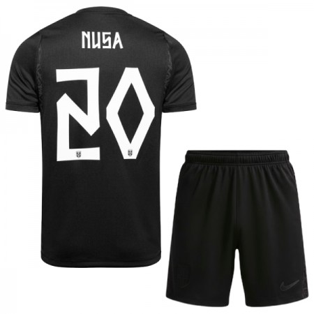 Norge Nusa 20 Fotbollströjor Barn Borta tröja World Cup 2026 Kortärmad