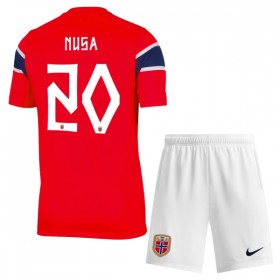 Norge Nusa 20 Fotbollströjor Barn Hemma tröja World Cup 2026 Kortärmad