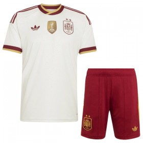 Spanien 2 Stars Fotbollströjor Barn Borta tröja World Cup 2026 Kortärmad