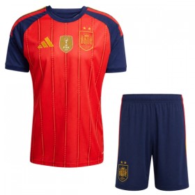 Spanien 2 Stars Fotbollströjor Barn Hemma tröja World Cup 2026 Kortärmad