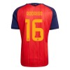 Spanien 2 Stars Rodrigo 16 Fotbollströjor Barn Hemma tröja World Cup 2026 Kortärmad