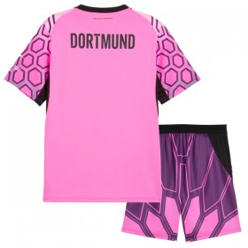 Borussia Dortmund Fotbollströjor Målvakt Barn Borta tröja 2026-27 Rosa Kortärmad
