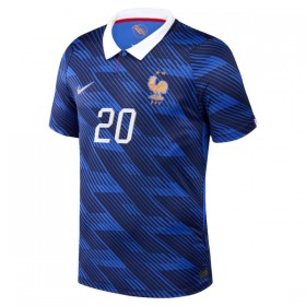 Frankrike Desire Doue 20 Fotbollströjor Hemma tröja World Cup 2026 Kortärmad