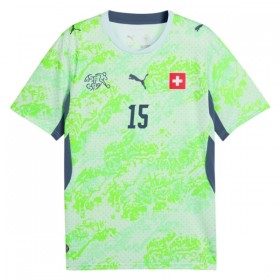 Schweiz Djibril Sow 15 Fotbollströjor Borta tröja World Cup 2026 Kortärmad