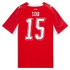 Schweiz Djibril Sow 15 Fotbollströjor Hemma tröja World Cup 2026 Kortärmad