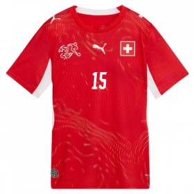 Schweiz Djibril Sow 15 Fotbollströjor Hemma tröja World Cup 2026 Kortärmad