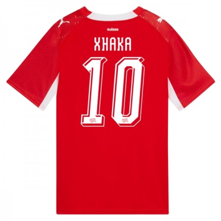 Schweiz Granit Xhaka 10 Fotbollströjor Hemma tröja World Cup 2026 Kortärmad