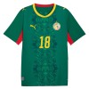 Senegal Sarr 18 Fotbollströjor Borta tröja World Cup 2026 Kortärmad