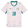 Senegal Sarr 18 Fotbollströjor Hemma tröja World Cup 2026 Kortärmad