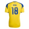 Sverige Ayari 18 Fotbollströjor Hemma tröja World Cup 2026 Kortärmad