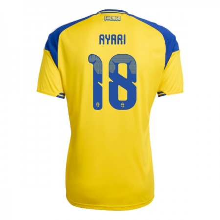 Sverige Ayari 18 Fotbollströjor Hemma tröja World Cup 2026 Kortärmad