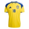 Sverige Ayari 18 Fotbollströjor Hemma tröja World Cup 2026 Kortärmad