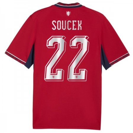 Tjeckien Soucek 22 Fotbollströjor Hemma tröja World Cup 2026 Kortärmad Tjeckien Soucek 22 Fotbollströjor Hemma tröja World Cup 2026 Kortärmad