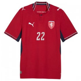 Tjeckien Soucek 22 Fotbollströjor Hemma tröja World Cup 2026 Kortärmad