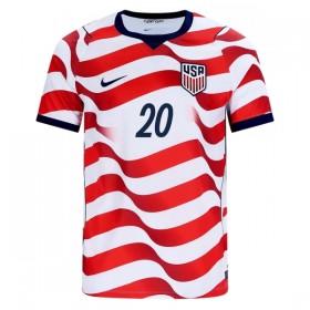 USA Balogun 20 Fotbollströjor Hemma tröja World Cup 2026 Kortärmad