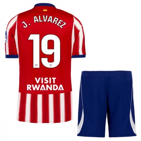 Atlético Madrid J. Alvarez 19 Fotbollströjor Barn Hemma tröja 2026-27 Kortärmad