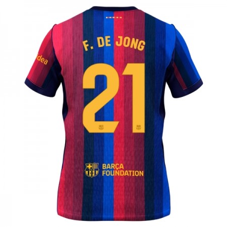 FC Barcelona F. De Jong 21 Fotbollströjor Hemma tröja 2026-27 Kortärmad