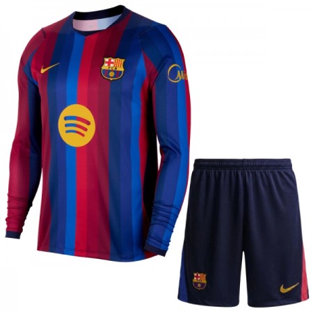 FC Barcelona Fotbollströjor Barn Hemma tröja 2026-27 Långärmad
