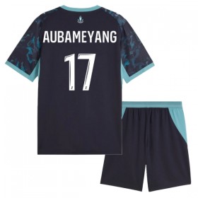 Olympique de Marseille Aubameyang 17 Fotbollströjor Barn Borta tröja 2026-27 Kortärmad