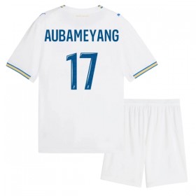 Olympique de Marseille Aubameyang 17 Fotbollströjor Barn Hemma tröja 2026-27 Kortärmad